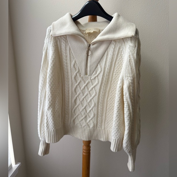 Sezane Romeo Jumper Sweater Ivory Ecru Cream Size small